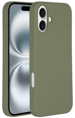 Imagen del producto de Funda de silicona lí­quida con MagSafe para Apple iPhone 16 - Cooper Green