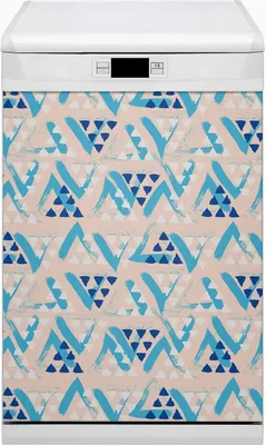 Produktbild von Magnet für Spülmaschine Abwaschbar 45x80 cm Magnet für Spülmaschine Magnetmatte Dekor - Musterdreiecke