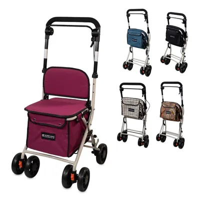 Produktbild von Rollator mit Korb Mobiclinic Einkaufstasche und Sitz Zusammenklappbarer Rollator 21 L Coliseo Einkaufswagen 4 Rädern Stahl Einkaufswagen walker