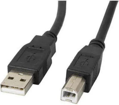 Produktbild von Lanberg CA-USBA-11CC-0010-BK, 1 m, USB A, USB B, USB 2.0, 0,48 Gbit/s, Schwarz