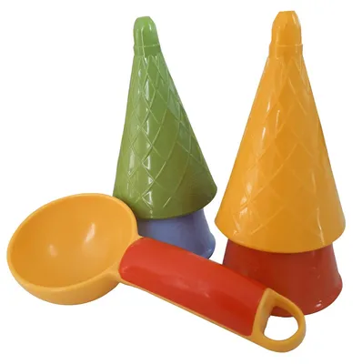 Produktbild von Sandform Eiscreme Set 5 Bunt Sandspielzeug Spielzeug ab 1 Jahren