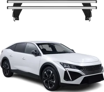 Image de Menabo Barres de toit transversales pour Peugeot 408/408 X 2022-2025 Alu Gris 2x