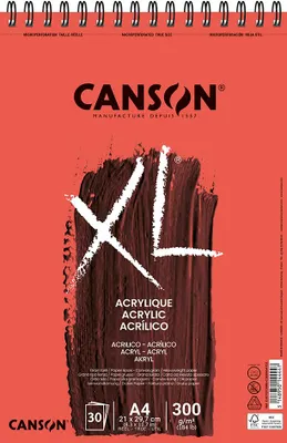 Produktbild von CANSON Studienblock XL ACRYLIC DIN A4 weiß 30 Blatt