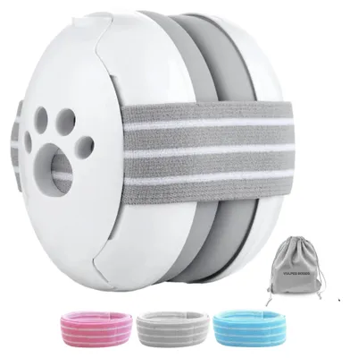 Image de Protection auditive Vulpes Goods pour enfants, Casque antibruit, Pour bébés et jeunes enfants jusqu'à 36 mois, Avec 3 serre-têtes & sacoche