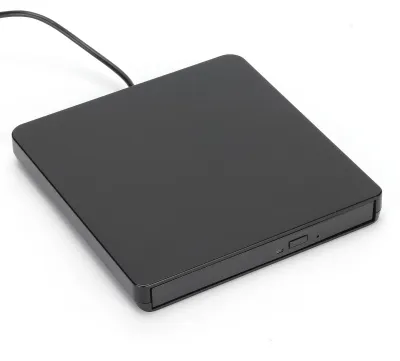 Image de Lecteur DVD externe USB 2.0 portable pour Windows XP / Windows 10 / Vista / 7 / Linux / OS X - Noir