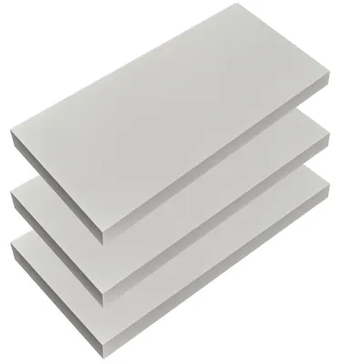 Produktbild von Casaria Schweberegal 3x 50 cm, Weiß, 15 kg, verdeckte Wandhalterung