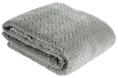 Zdjęcie produktu dla Koc z tłoczeniem CINDY 220x200 stalowy