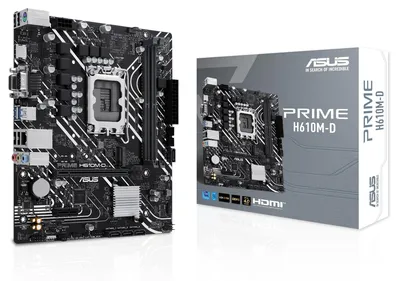 Produktbild von Asus 90Mb1G80-M0Eay0 Prime H610M-D//Lga1700,H610,Ddr5,U32 Gen 1,M.2,Mb