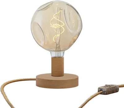 Image de Lampe de table Posaluce Bumped en bois