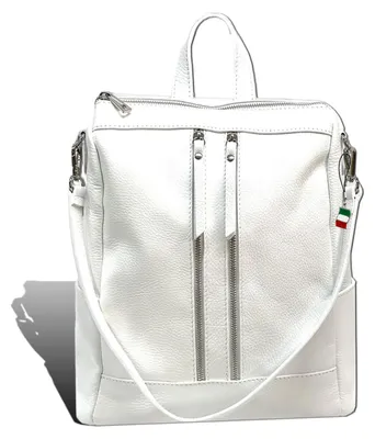 Produktbild von Cityrucksack weiß Florence Rucksack Leder D2ORF100W