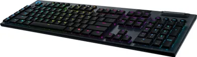 Produktbild von Logitech G G915, Volle Größe (100%), Kabellos, RF Wireless + Bluetooth, Mechanischer Switch, QWERTY, Schwarz