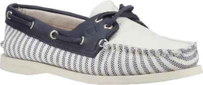 Produktbild von Sperry - "Authentic Original" Bootsschuhe für Damen, Leder FS12023 (40 EU) (Weiß/Marine)