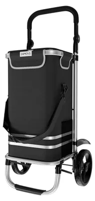 Produktbild von 24MOVE® Einkaufstrolley VEHLO 3in1 Trolley faltbarer Einkaufswagen mit Kühlfach, schwarz