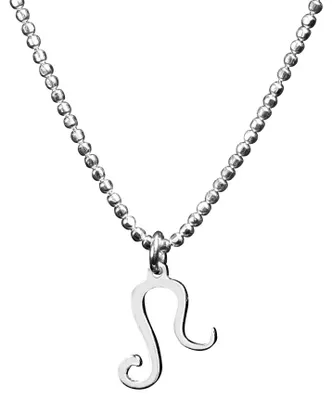 Produktbild von SILBERMOOS Sternzeichen Damen Kette Löwe Leo, Anhänger mit Kugel-Kette 45 cm dia
