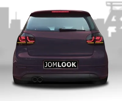Produktbild von Original JOM URBAN LED Rückleuchten Schwarz Smoke SET für VW Golf 5 V MK5 Limo