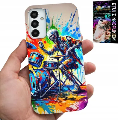 Obrázek produktu pro Pouzdro Pro Samsung Galaxy M23 - Rock Drums Skeleton Cover