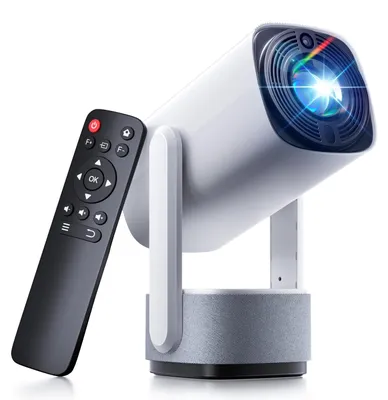 Image de Mini projecteur portable - Wi-Fi et Bluetooth - 260 lumens ANSI - Écran LCD