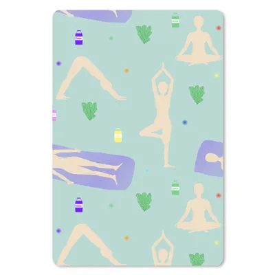 Produktbild von MuchoWow® Mauspad Mousepad Yoga - Muster - Zen 40x60 cm - Mousepads - Maus Mat - Pad - Mausunterlage - Schreibtisch Accesoire