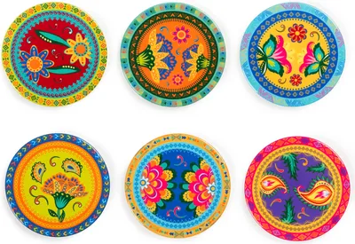 Produktbild von Excelsa Set von 6 untersetzern Gipsy Soul ceramica 11x0,5x11 cm Bunt