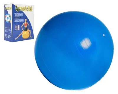 Produktbild von Gymnastikball, 75 cm, zur Rehabilitation und Entspannung, in einer 16x22 cm großen Verpackung