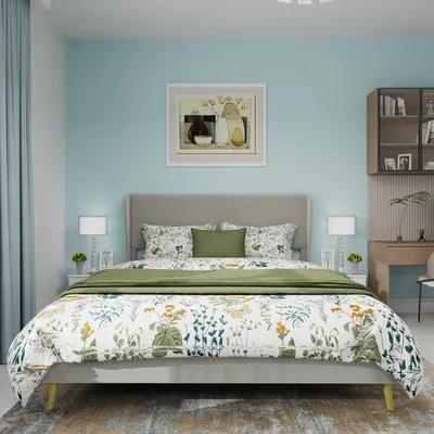 Productafbeelding van Sweiko Modern minimalistisch gestoffeerd bed met zachte hoofdbord, 160x200 cm, beige, multifunctioneel slaapkamer meubel, laag profiel zonder opbergruimte (zonder gaslift). Matras niet inbegrepen.