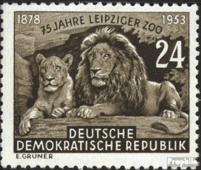 Produktbild von Briefmarken DDR 1953 Mi 397 (kompl.Ausg.) postfrisch 75 Jahre Leipziger Zoo