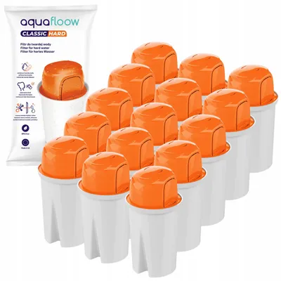 Produktbild von AquaFloow Classic Hartfilter für Kartuschenfilter - Reduziert Kalk, Chlor, Schwermetalle und verbessert den Geschmack 15 Stück