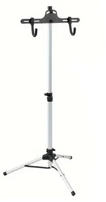 Immagine prodotto di Support per l'assemblaggio di biciclette - Cavalletto per riparazioni in alluminio - Regolabile da 68 a 122 cm - Treppiede pieghevole - Capacità di carico: 30 kg - Adatto per mountain bike e bici da corsa