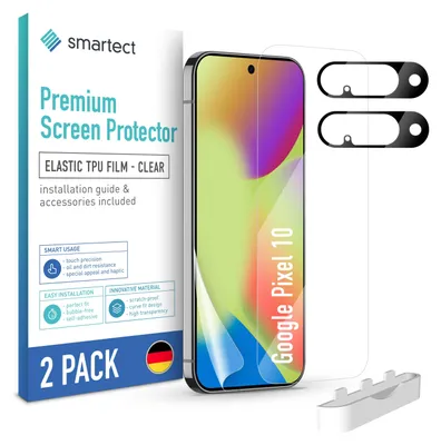 Produktbild von 2x TPU Schutzfolie Klar für Google Pixel 10 Displayschutz Panzerfolie Bildschirm