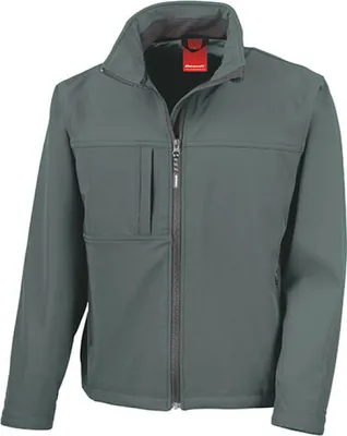 Produktbild von Result R121M | Classic Soft Shell Jacket - Farbe: Grey - Größe: 3XL
