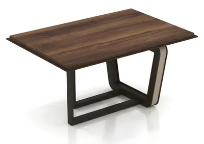 Immagine prodotto di Tavolino moderno in legno e metallo, design elegante, ideale per il soggiorno,