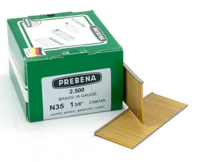 Produktbild von Prebena N35CNKHA Stauchkopfnaegel (Brads) verzinkt geharzt