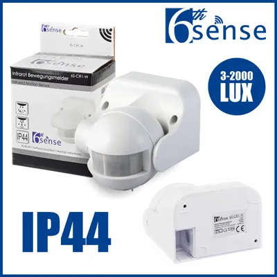 Produktbild von Bewegungsmelder Außen weiß Bewegungs Melder Wand Sensor PIR 180° 12m IP44 LED Aufputz