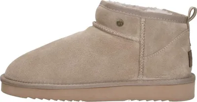 Image de Warmbat Durack  Enkellaarsjes Plat - Taupe - Maat 44