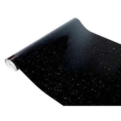 Produktbild von Klebefolie Möbel 67x100 cm - Granit Schwarz - Möbelfolie selbstklebend in Deko-Stil - Folie für Möbel zur schnellen Renovierung von Türen, Schränken und Regalen - Möbelfolie dekorativ und pflegeleicht