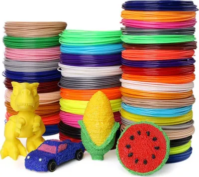 Produktbild von 3D Stifte Nachfüllungen 20Farben 100 Meter, 3D Stifte Filament PLA 1.75mm für  3D Pen 3D Drucker Refills, Jede Farbe 5m