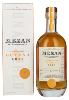 Image de Mezan The Unaltered Rum Guyana 2011 46% Vol. 0,7l en boîte cadeau
