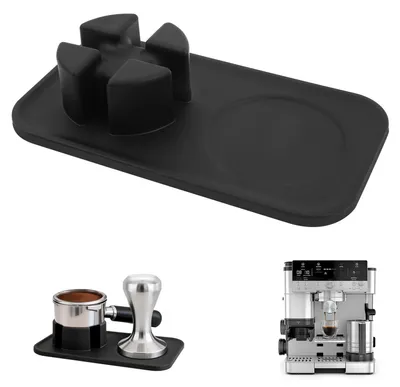 Kaffeetamper-Basis für Ninja ES601, Silikon, 17,4×9,5 cm, schwarz