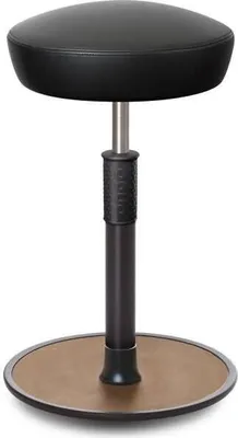Produktbild von Sitz- Stehhocker Free Tall Hutsitz Boxmark Leder schwarz schwarz /Natur.