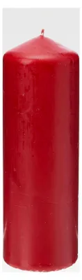 Produktbild von Stumpenkerze, rot, für Innen- und Außenbereich, 200 x 68 mm