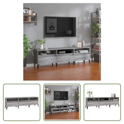 Produktbild von The Living Store TV-Schrank Grau Sonoma 150x30x44,5 cm Holzwerkstoff