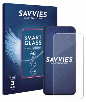 Produktbild von 3x Savvies Schutzglas Folie für Xiaomi Poco X8 Pro Max 9H Panzer Schutzfolie Glas Displayschutz klar transparent