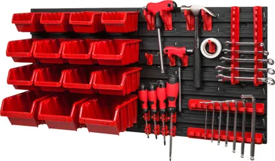 Obrázok produktu pre Stohovacie boxy Nástenný policový box Otvorené úložné boxy Systém hromadného skladovania 15 boxov