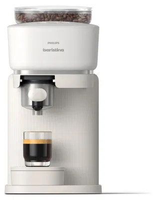 Produktbild von Philips Baristina BAR300/00 Espressomaschine, Espressomaschine, 1,2 l, Kaffeebohnen, Eingebautes Mahlwerk, Weiß