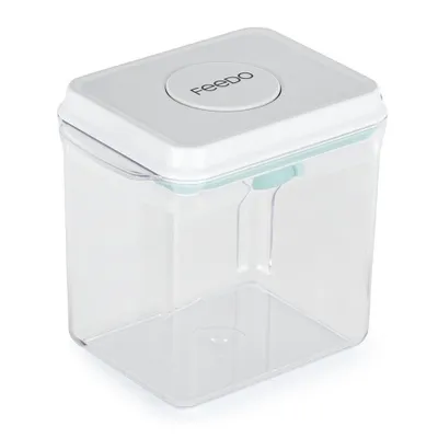 Produktbild von Feedo Milchpulver Aufbewahrung Behälter mit Löffel 1700 ml | Baby Milchpulver Box | Versiegelt Milchpulver-Spender mit Luftdichter Deckel, BPA Frei