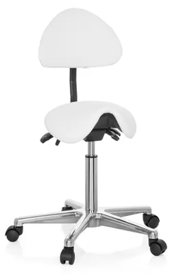 Obrázok produktu pre hjh OFFICE TOP WORK 20 sedlová stolička, pracovná stolička, ergonomická stolička do kancelárie, domácej pracovne, Imitácia kože