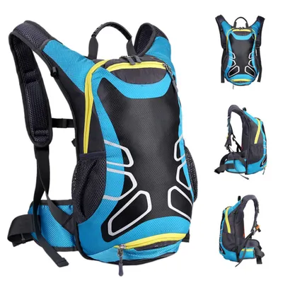 Obrázek produktu pro Batoh na kolo, 15L outdoorový kempingový batoh, turistický batoh, voděodolný, modrý