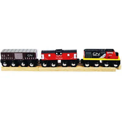 Produktbild von Bigjigs Rail CN-Güterzug + Gleise