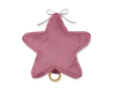 Image de Lit pour bébé minky étoile rose avec mélodie pour l'endormissement