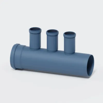 Produktbild von POLOPLAST Kurzbezeichnung Lüftungsverteiler POLO-KWL, DN160, 3 Abgänge DN75, Kunststoff, 1 Stk.